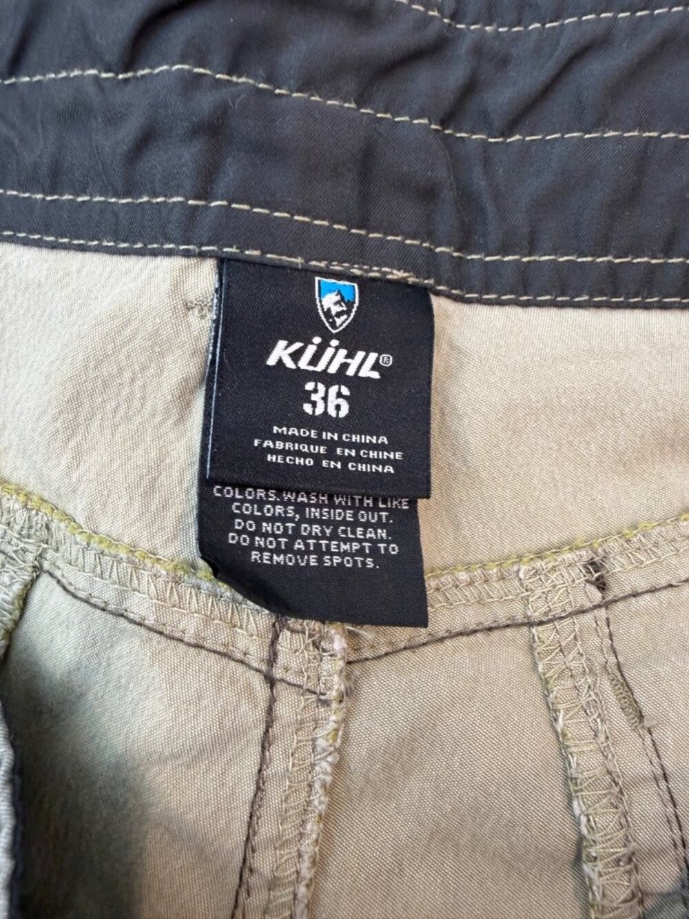 KUHL Men's Ramblr Shorts Size 36 Vintage Patina Dye Khaki Brown 10" Inseam - Picture 5 of 8